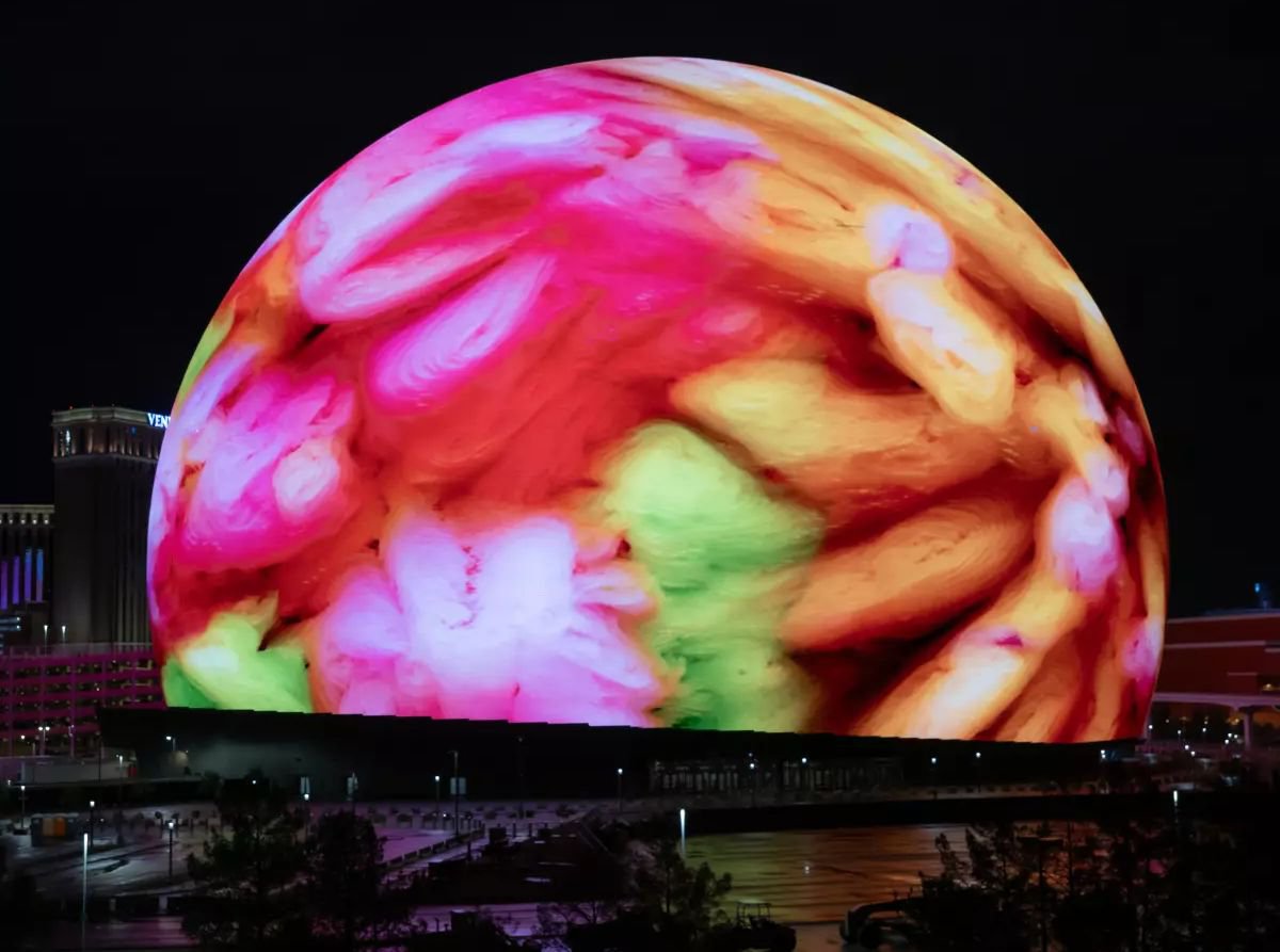 Het grootste LED-scherm ter wereld pakt uit met spectaculaire AI-kunst